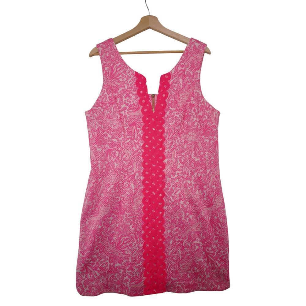 Lilly Pulitzer for Target Pink Lace Front Shift Dress – Size 16